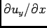 $\partial
u_y/\partial x$