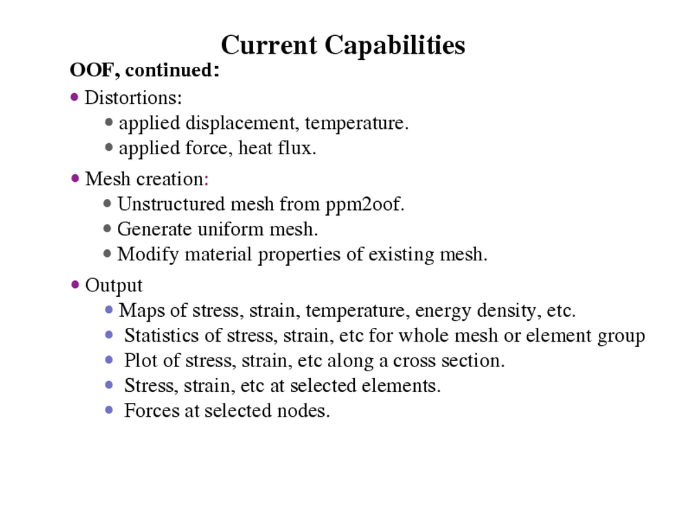 OOF overview & philosophy