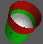 Solder paste in a b-layer hole