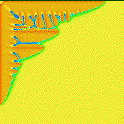 Corner close-up of four-fold symmetric dendrite