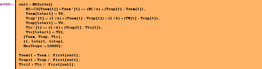 Solution for the DTA Heating Curve