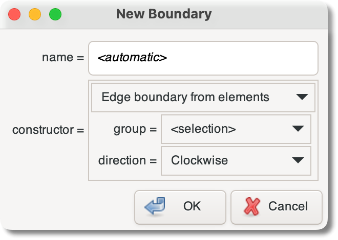 The New Boundary Dialog Box