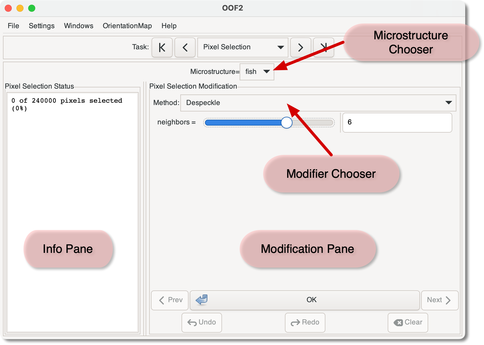 The Pixel Selection Page