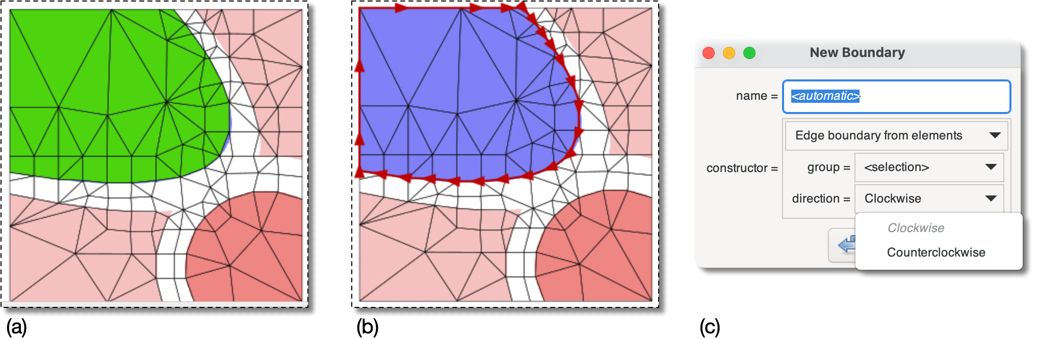 Constructing an Edge Boundary from Elements