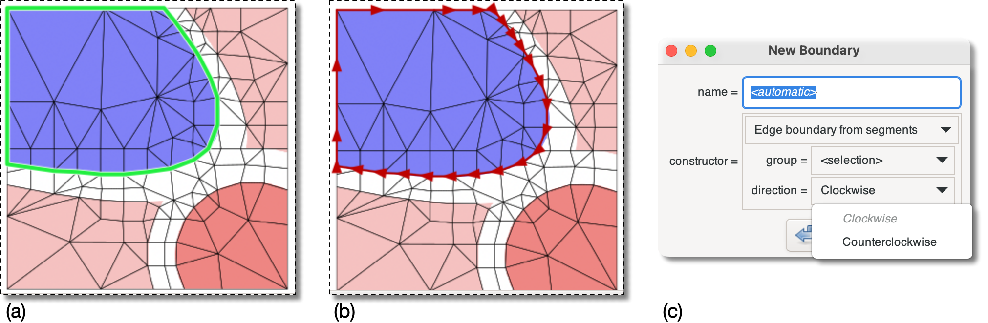 Constructing an Edge Boundary from Segments
