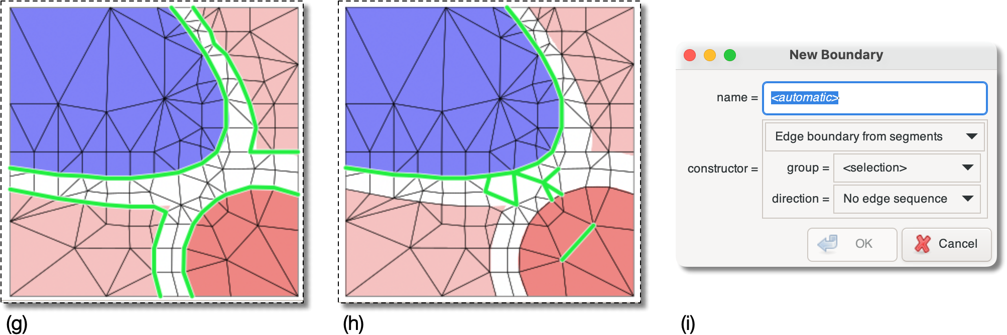 Constructing an Edge Boundary from Segments