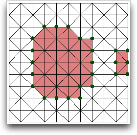 Pinning Nodes of Selected Elements