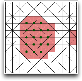 Pinning Nodes of Selected Elements