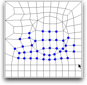 Selecting a Elliptical Set of Nodes