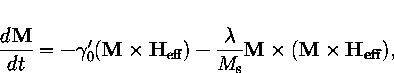 Landau-Lifshitz equation